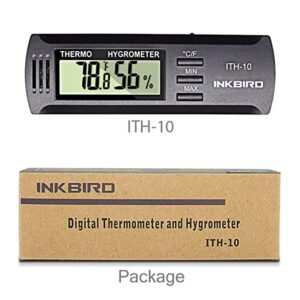 Inkbird ITH-10 Digital Thermometer and Hygrometer for Monitoring Humidor by InkBird