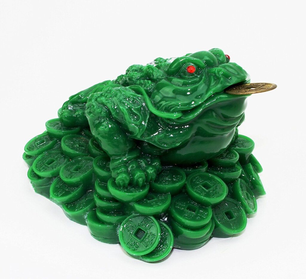 Feng Shui Green Money Frog