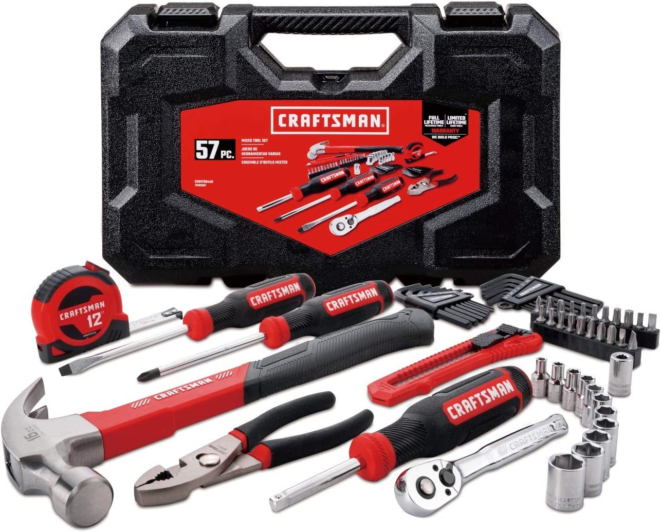 CRAFTSMAN Home Tools Kit Mechanics Tools Kit, 57-Piece (CMMT99446)